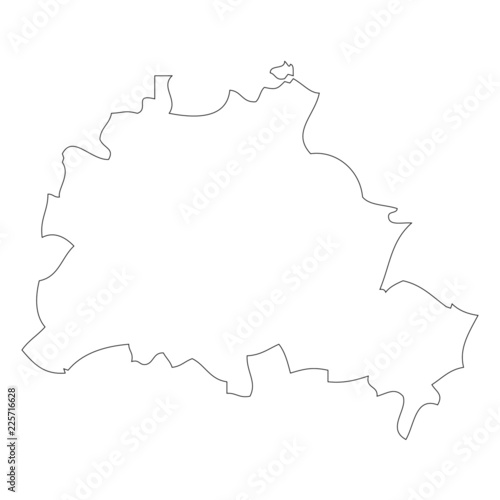 Map of Berlin  Germany