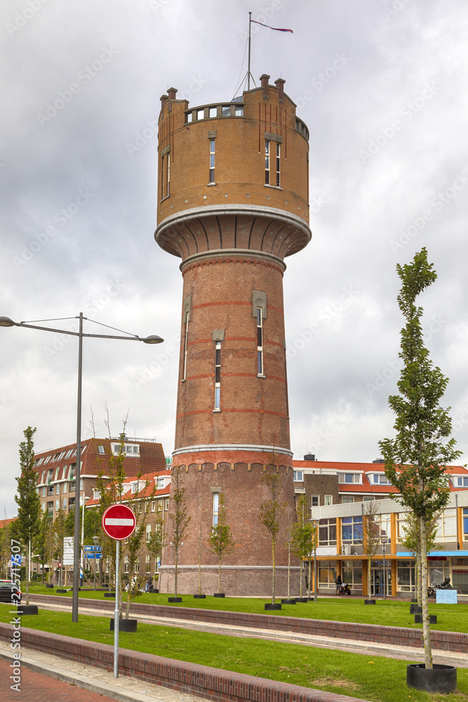 Obraz premium Historic water tower at Den Helder, The Netherlands