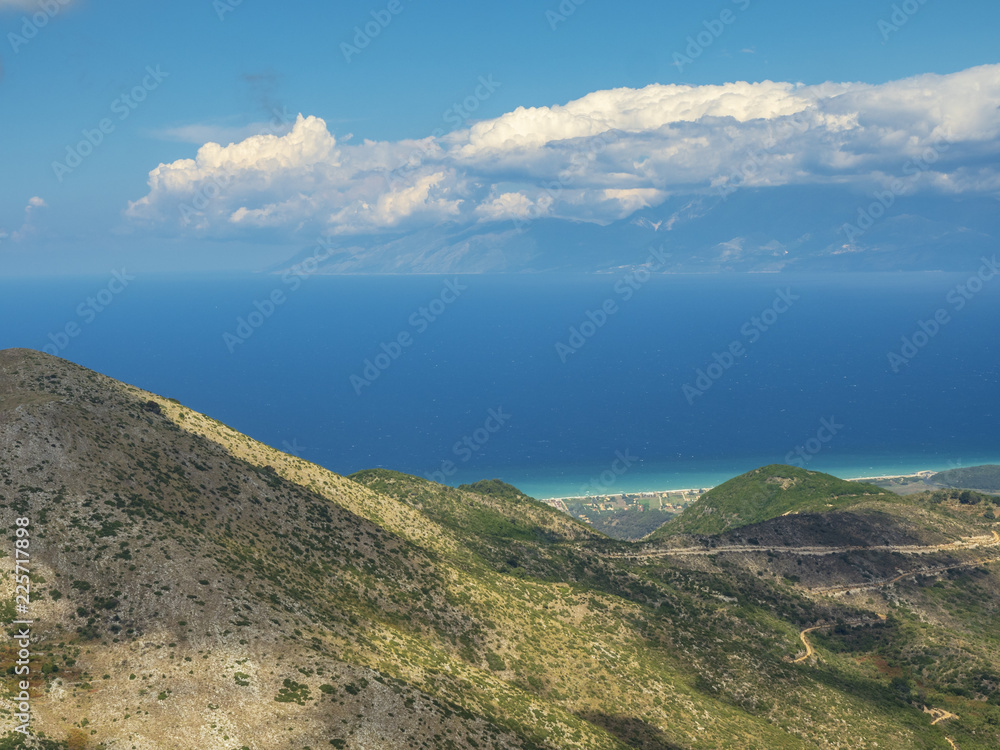 Fototapeta premium Corfu Island and Ionian sea