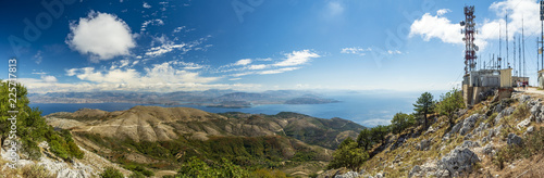 Corfu Island and Ionian sea