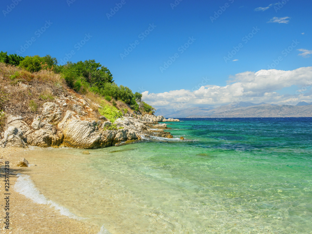 Corfu Island and Ionian sea