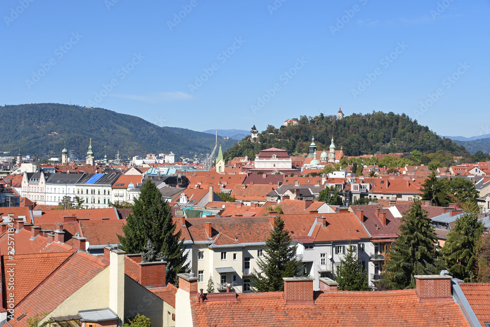 View of Graz from Neue Technik Building, Austria