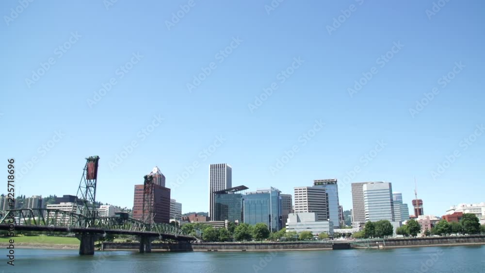 Downtown Portland Oregon Skyline from Riverfront Downtown Portland Oregon Skyline from Riverfront