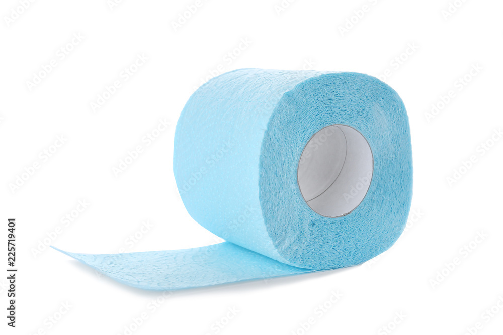 Roll of toilet paper on white background. Personal hygiene Roll of toilet paper on white background. Personal hygiene