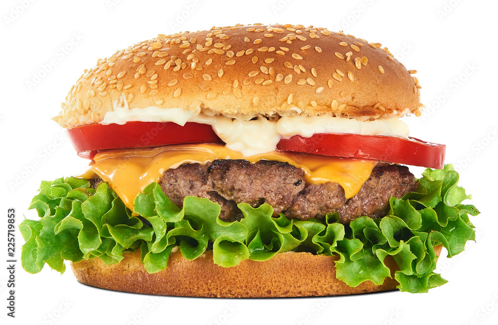 Big Burger Isolated on white Big Burger Isolated on white