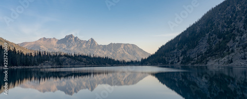 Colchuk Lake at first light in The Enchantments, Washington.