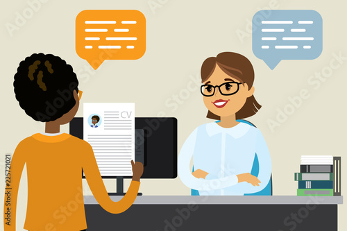 Job interview, job search concept, human resources,