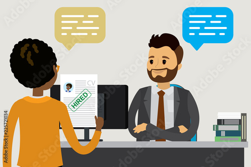 Job interview, job search concept, human resources,