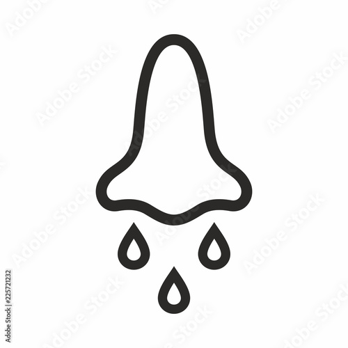 Runny nose vector icon