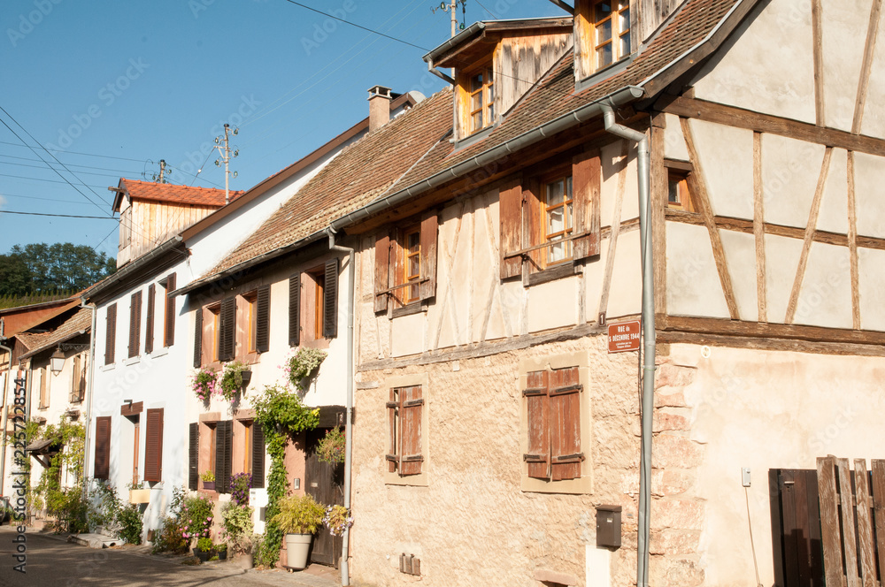 Half timbered houses in Alsace