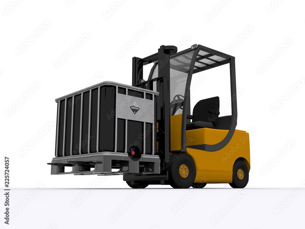 Forklifter isolated