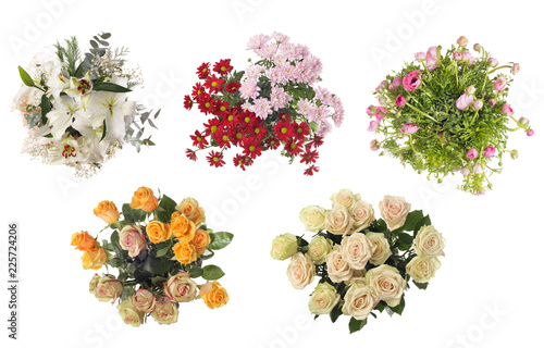 Fototapeta Naklejka Na Ścianę i Meble -  Lily flower bouquet background.