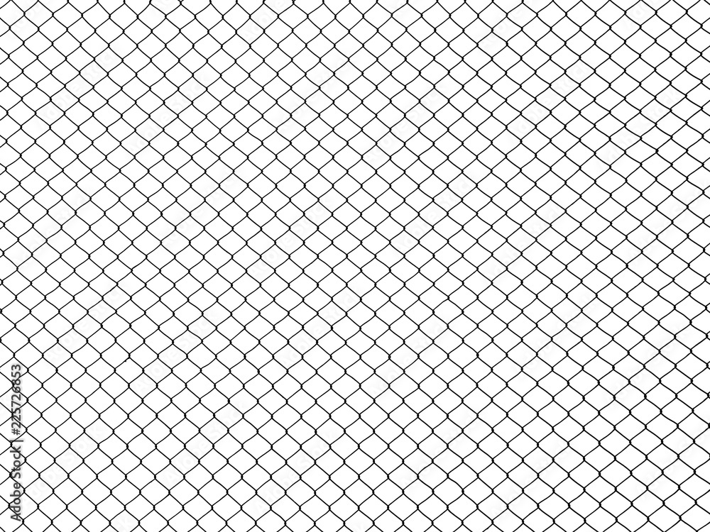 Fototapeta premium cage metal wire on pale white background