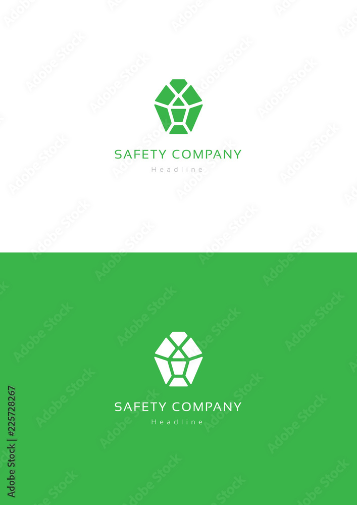 Safety company logo teamplate. Stock Vector Adobe Stock