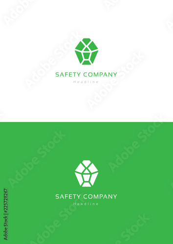 Safety company logo teamplate.
