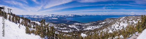 Lake Tahoe from Heavenly Resort - skiing - Activity all over - panoramic