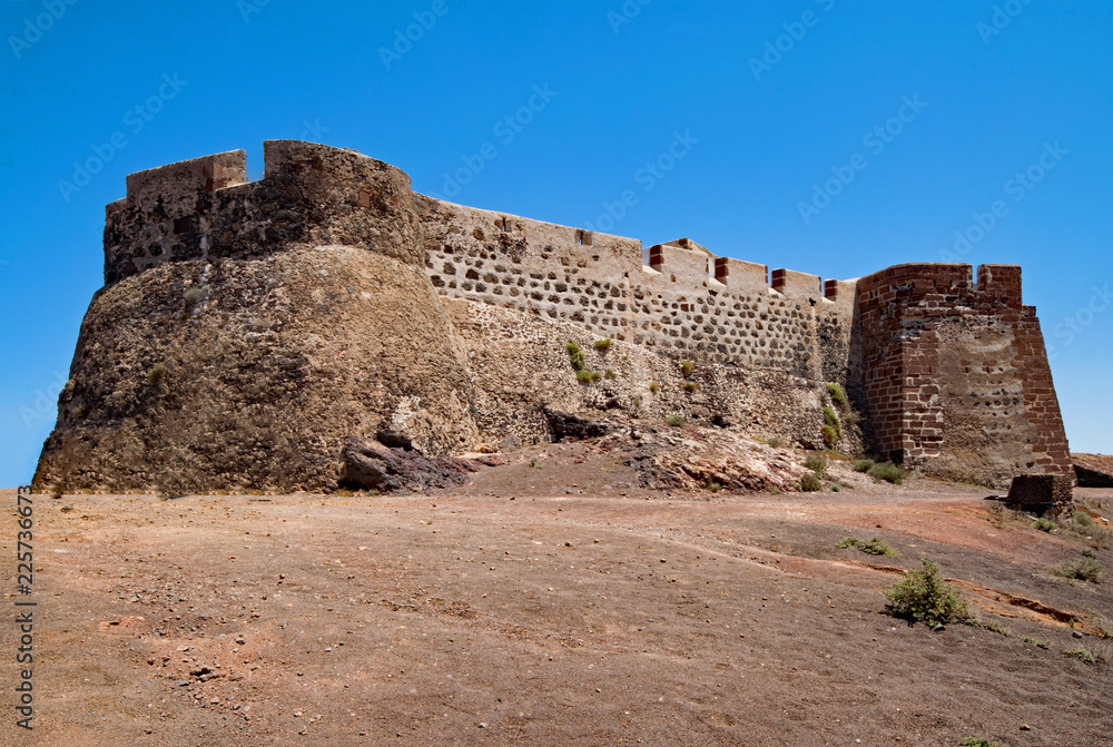 Castillo de Santa Barbara, Teguise, Lanzarote, Kanarische Inseln, Spanien 