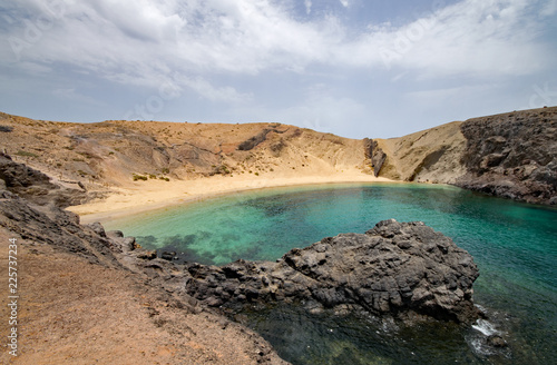 Playa Papagayo, Lanzarote, Kanarische Inseln, Spanien, Afrika 