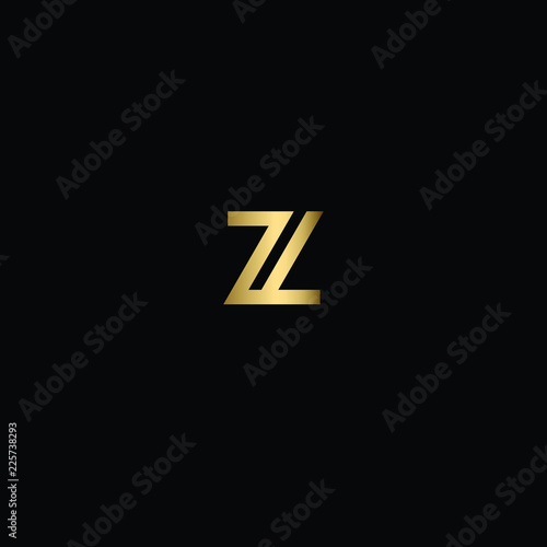 Free Download Minimal Geometric Lineart Letter Z or ZZ Logo Design Icon - GFXLoad