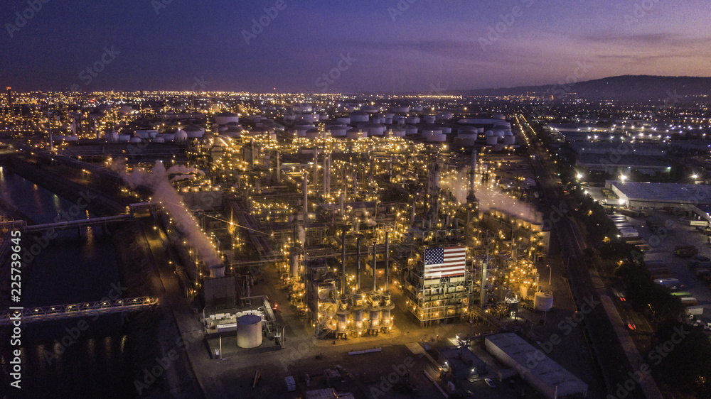 Oil Refinery from above