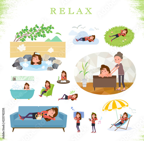 flat type 90s fashion women_relax