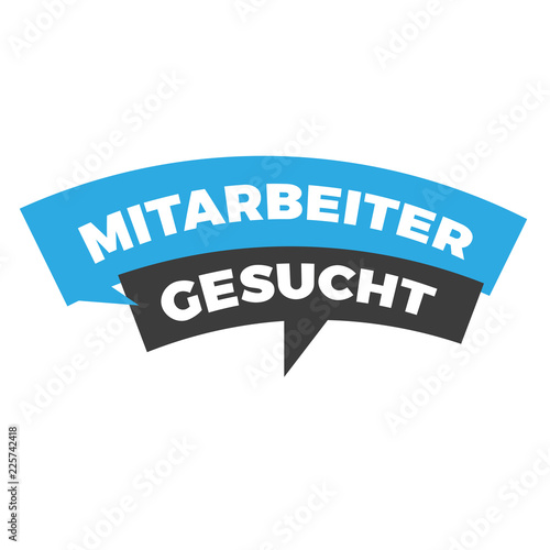 Mitarbeiter gesucht blau