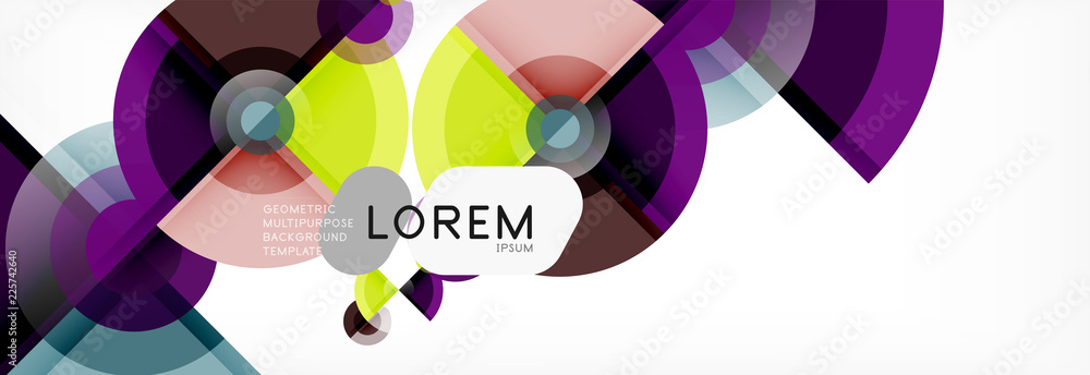 Vector fantastic circle modern geometric background template Vector fantastic circle modern geometric background template