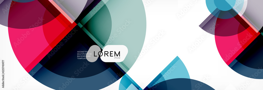 Abstract background bright circles geometric design Abstract background bright circles geometric design