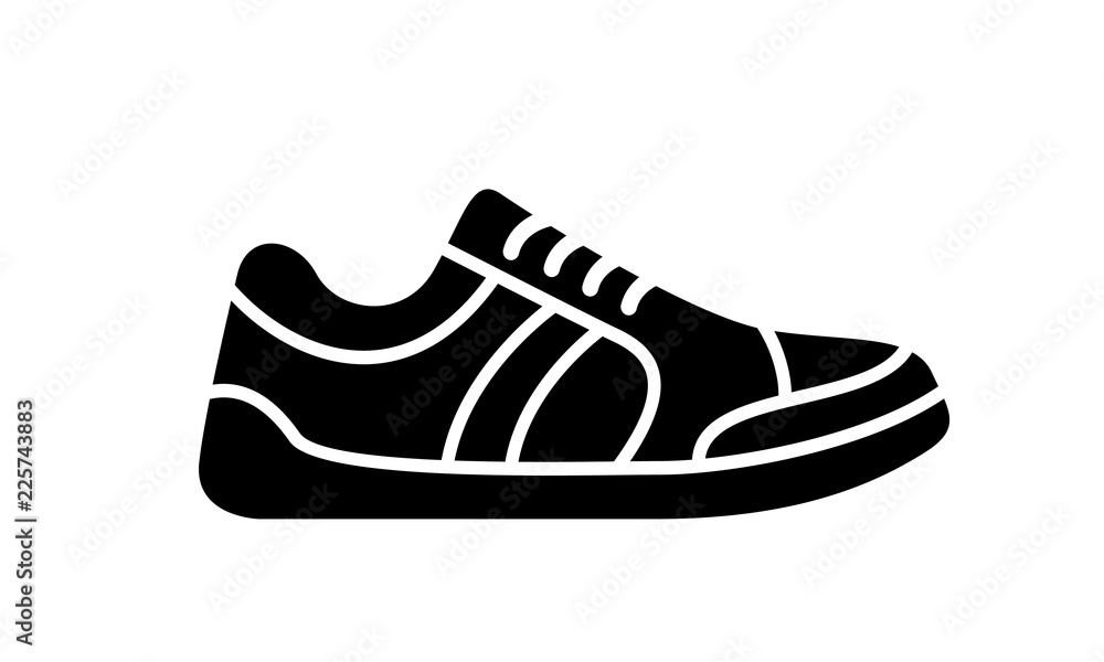 Running shoes icon fitness. Simple style sneaker. Running shoes icon fitness. Simple style sneaker.
