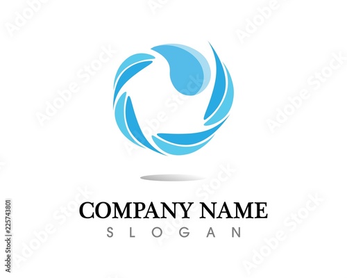 water drop Logo Template vector illustration design