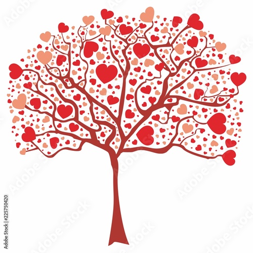 Vector love tree
