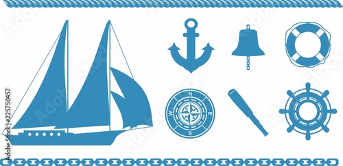 Vector sea object set