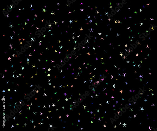 Multicolored milky way, the sky above us, vector illustration with stars, starry night sky
