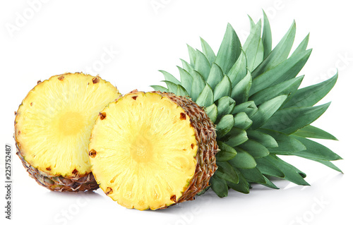 Half of pineapple fruit