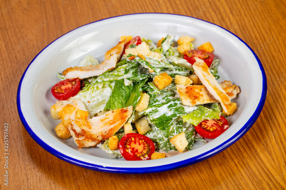 Caesar salad with grilled salmon Caesar salad with grilled salmon