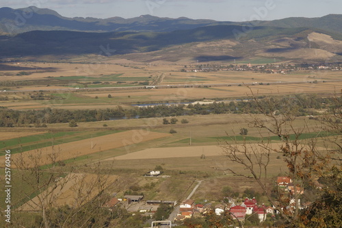 View from the hill of the  fortress - Deva, Transylvania, Romania photo