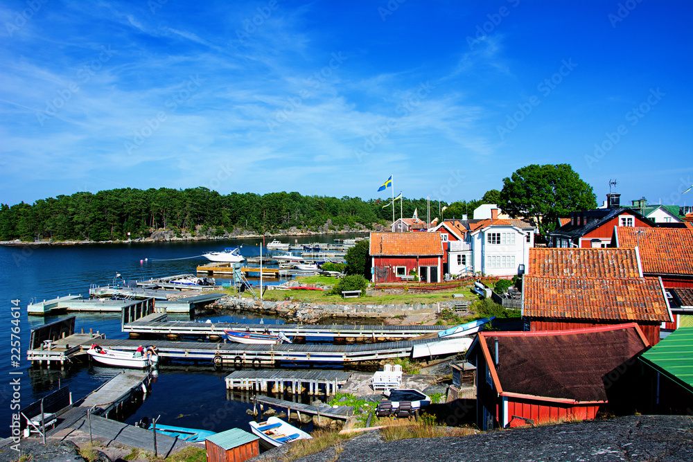 Fishing port in Sandhamn