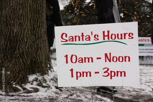 Santa sign