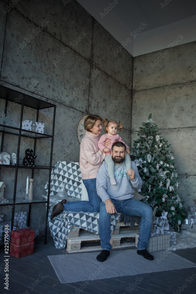 christmas portrait of beautiful happy family christmas portrait of beautiful happy family
