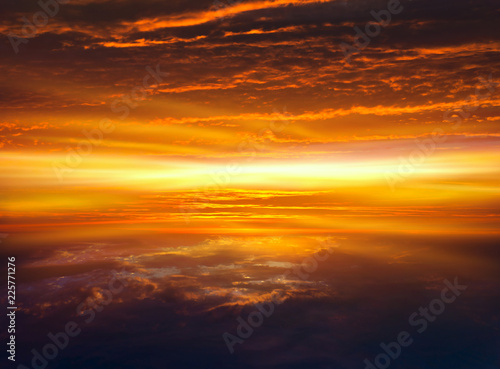  Abstract big explosion .  Light from sky . Religion background . beautiful cloud . background sky at sunset and dawn . Paradise heaven  . © yaalan