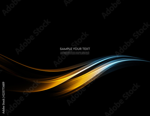 Abstract color wave design element