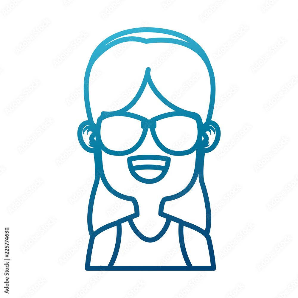 Girl with sunglasses Girl with sunglasses