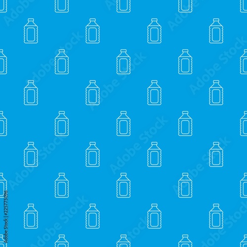 Plastic soap bottle pattern vector seamless blue repeat for any use