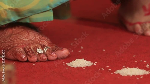 Indian Hindu wedding rituals, Mumbai, India. photo