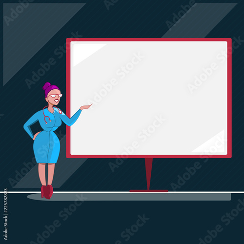 Flat design business vector illustration concept. Business ad for website and promotion banners. empty social media copy space text for your own texts Template art esp isolated promoting Service