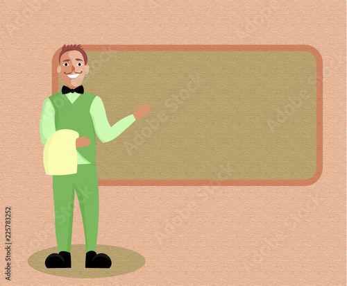 Flat design business vector illustration concept. Business ad for website and promotion banners. empty social media copy space text for your own texts Template art esp isolated promoting Service