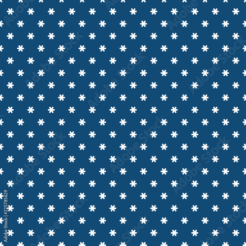 Blue and white simple snowf...