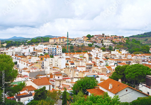 Fotografie View of catalan village of Sant Pol de Mar, Maresme region,province Barcelona, C