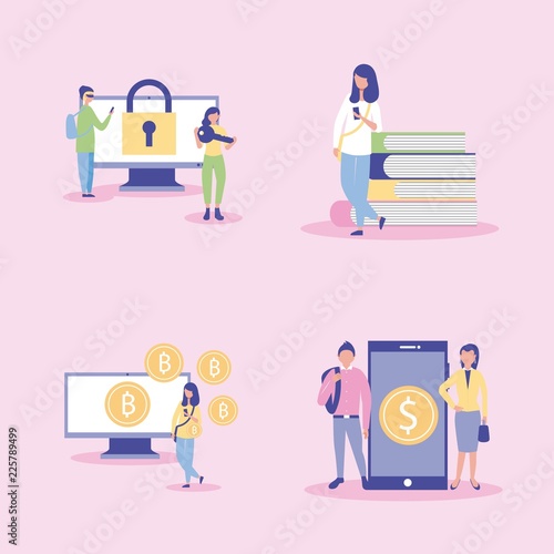 outdoor business people