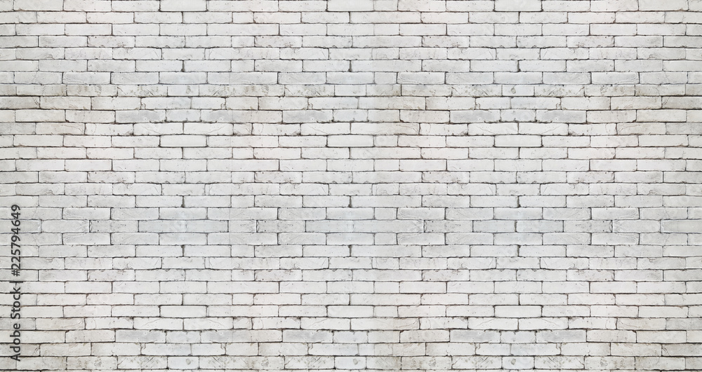 Real White brick wall.